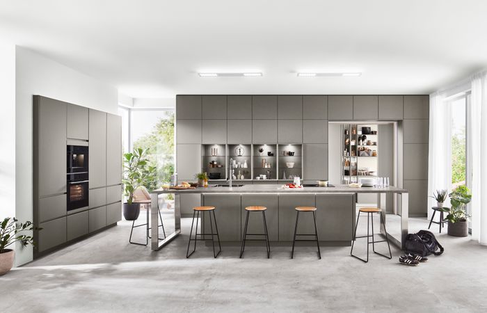 Handleless Open-plan living inspiration
