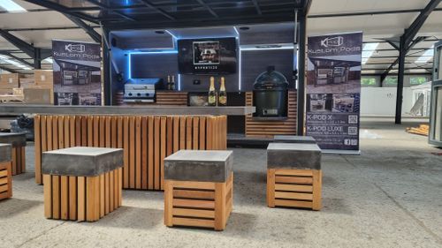 Outdoor Kitchen/Entertainment Pod & Furniture