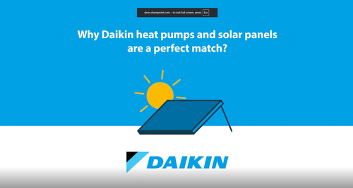 Why Daikin heat pumps and solar panels are a perfect match?