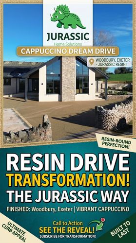 You Won't Believe How Good This Cappuccino Resin Driveway Looks! 😲 Exeter Reveal by Jurassic
