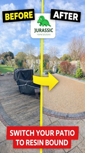 From ROTTING Timber to Dream Resin Patio in Upminster! 🌟 Insane REVEAL Jurassic Home Solutions