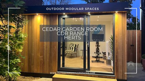 Cedar Garden Room | Office & Gym | Chipperfield, Herts | Outdoor Modular Spaces
