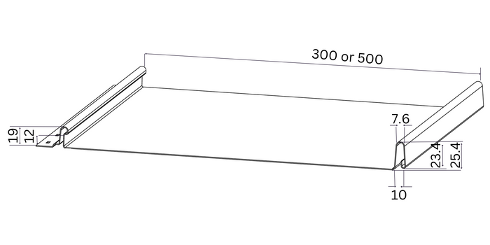 Vertix EasySeam Roof System Flat profile