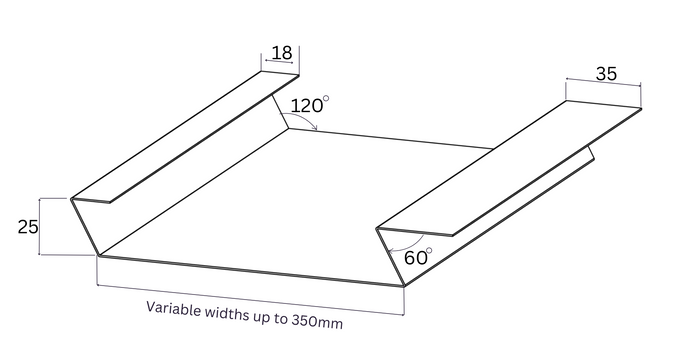 Vertix EasySeam Wall Cladding System Soffit board