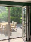Manual fly screens for doors