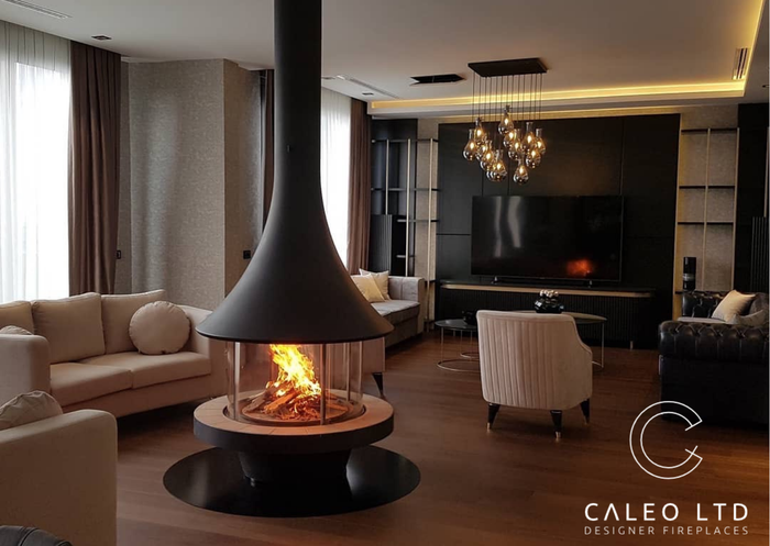 Eva Central Bioethanol Fireplace On Live Display NEW