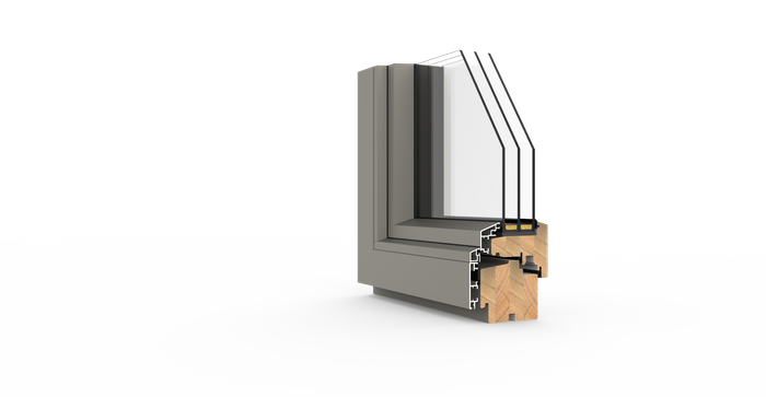 P33A Triple-Glazed Aluminium Clad Tilt & Turn Window