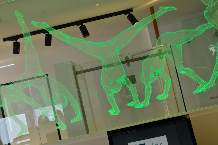 LED lit etched glass