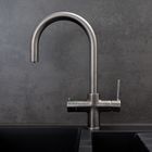 AQUATAP CLASSIC | 4 IN 1 INSTANT BOILING WATER TAP | C SHAPE | BRUSHED GUNMETAL GREY