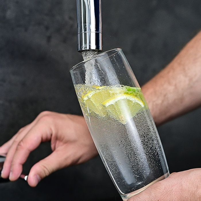 5 IN 1 SPARKLING & INSTANT BOILING, CHILLED FILTERED WATER TAP | AQUATAP FIZZ C SHAPE | POLISHED CHROME