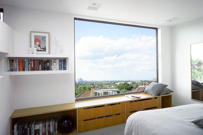Slender framed aluminium windows