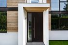 Stylish aluminium front doors
