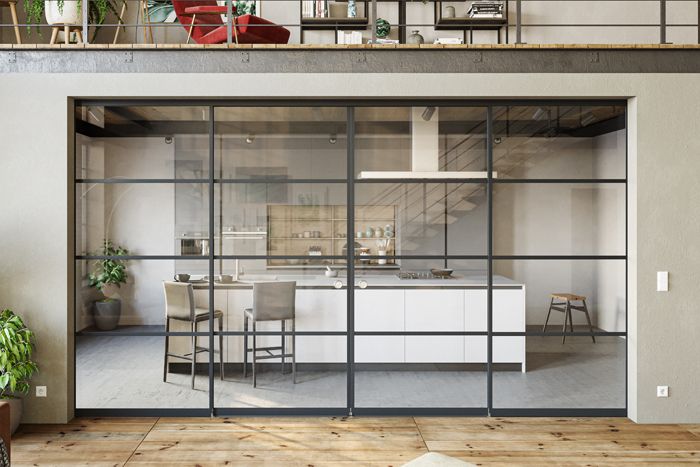 Internal glass partitions