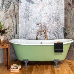 Cast iron and copper baths