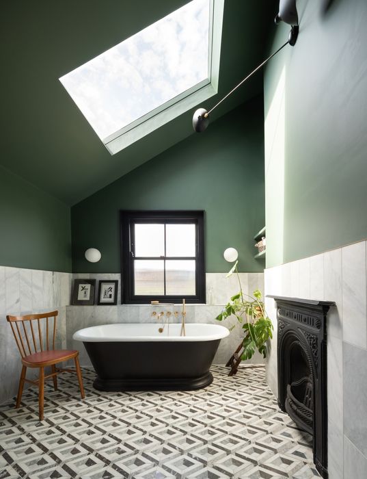 Cast iron and copper baths