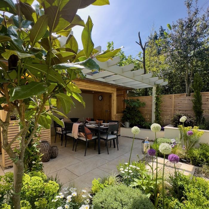 Protek woodcare 'Show Garden' by ITV's Love Your Garden designer