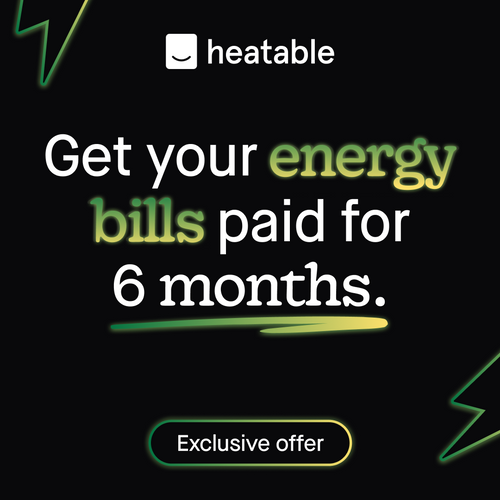 A chance to get FREE energy bills when you visit Heatable at the show