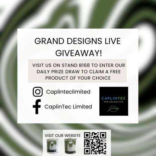 Grand Designs Live free daily prize draw from CaplinTec Ltd