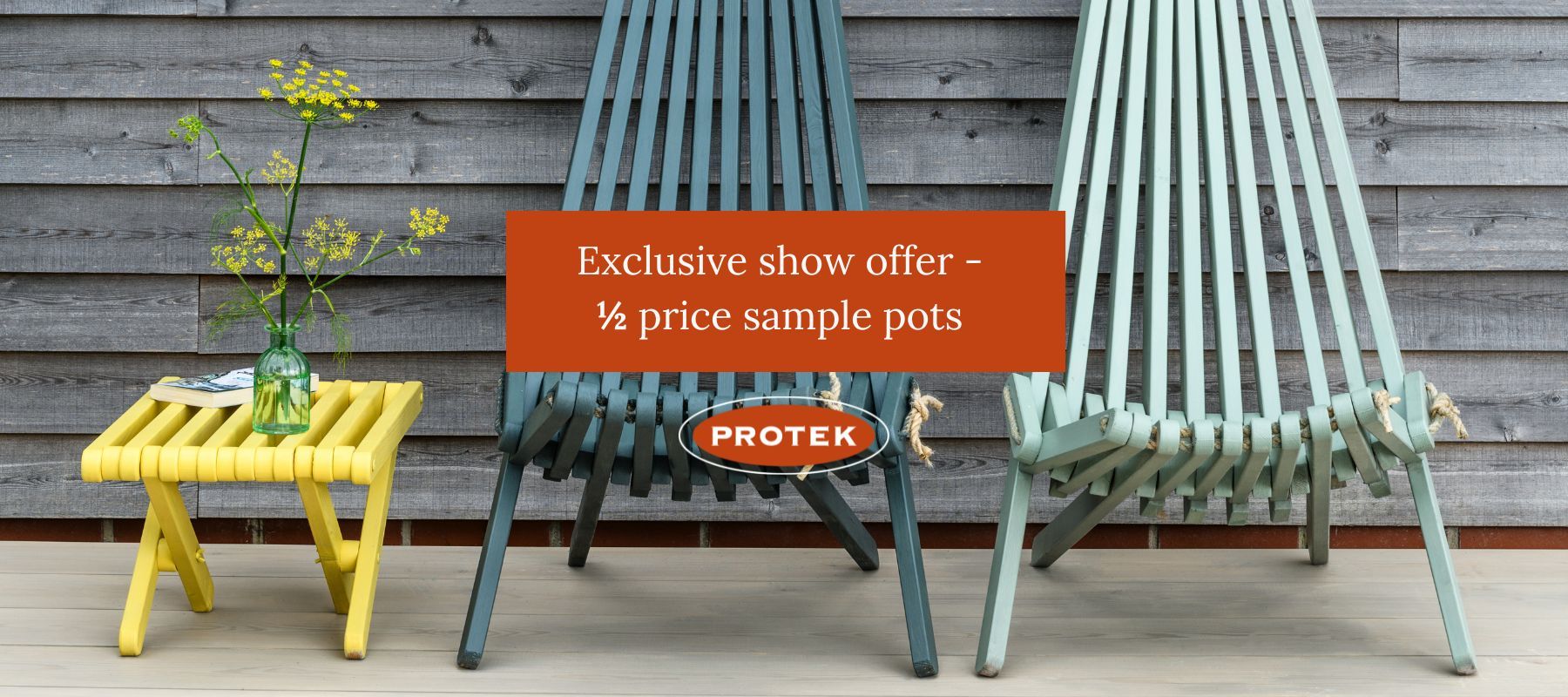 Exclusive show offer - ½ price sample pots