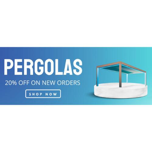 Get a voucher for 20% off on new pergola orders!