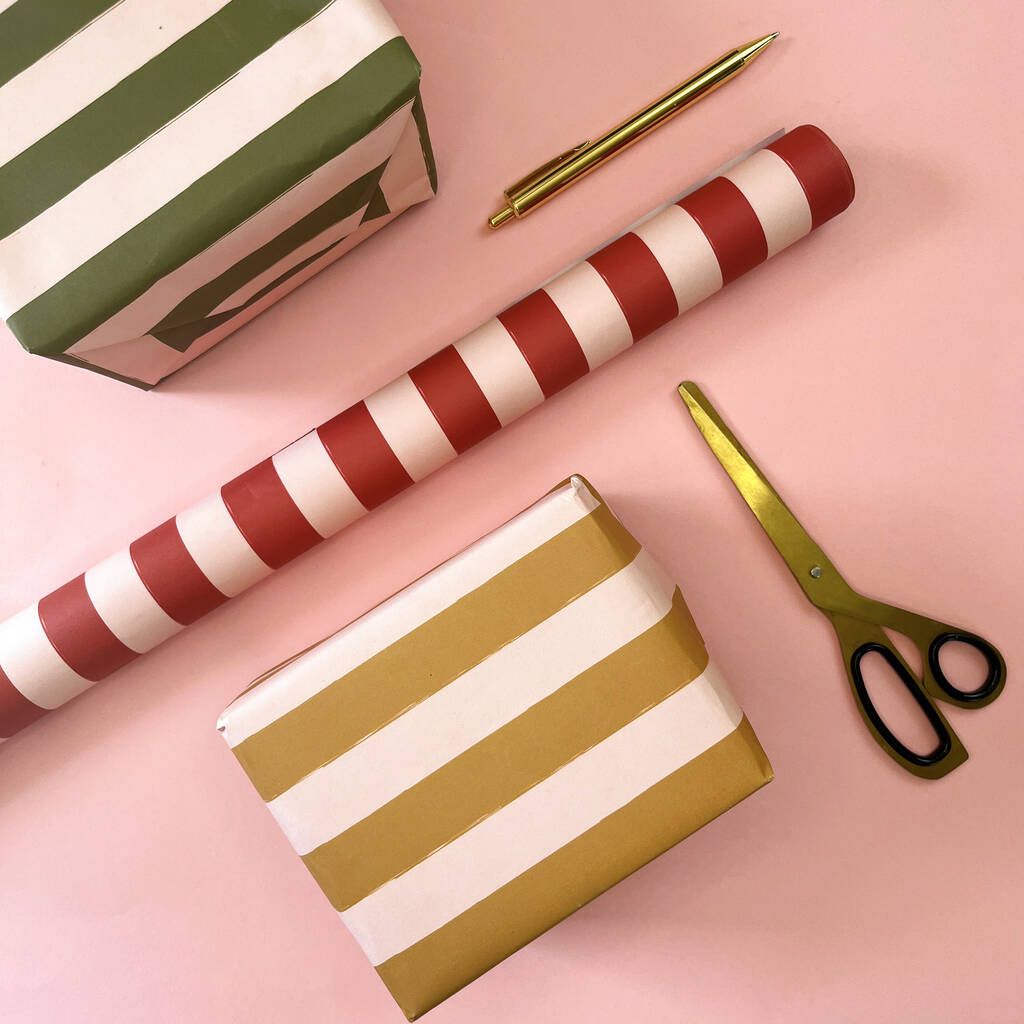 Candy Cane Stripe Wrapping Paper