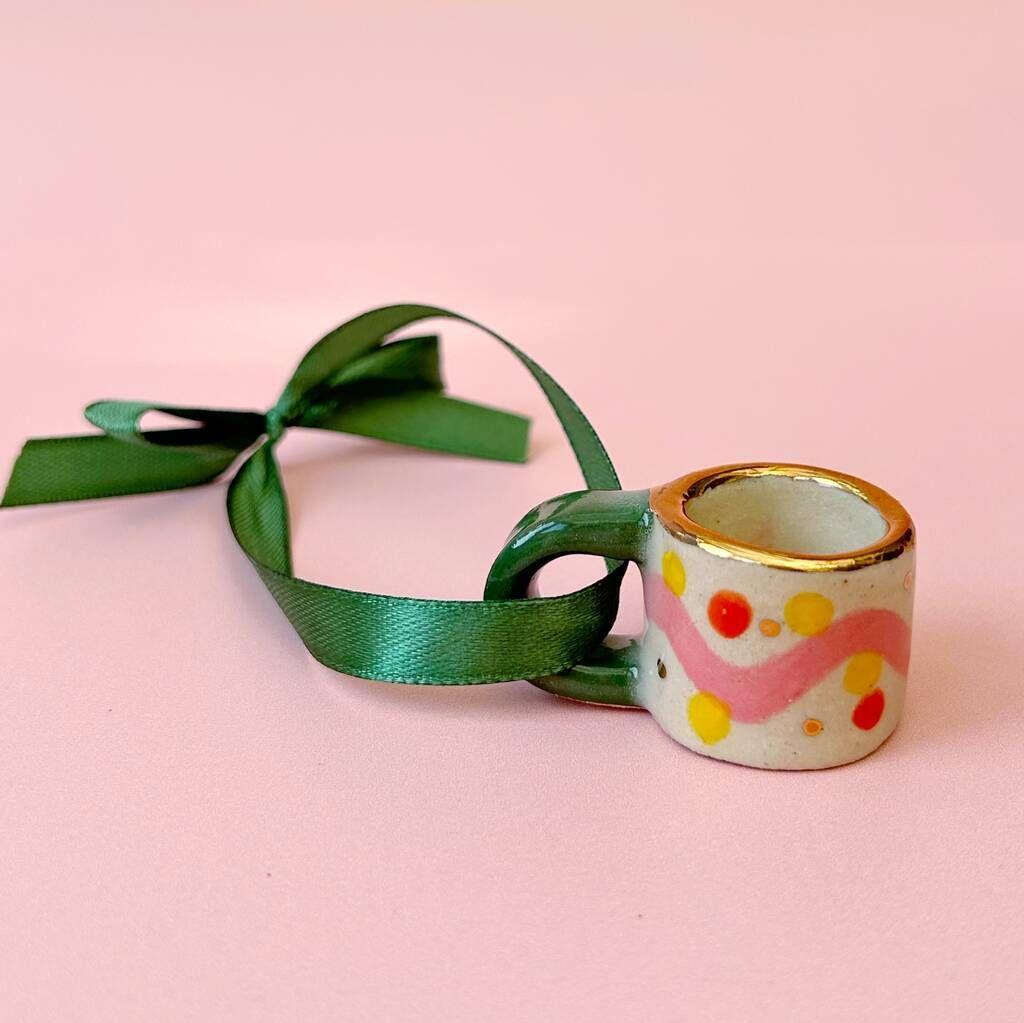 hand painted ceramin dec