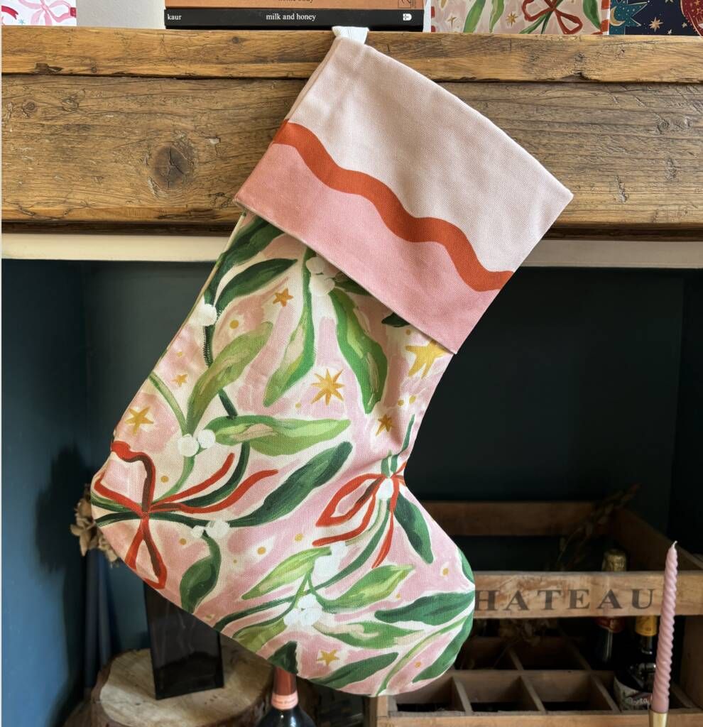 mistletoe stocking