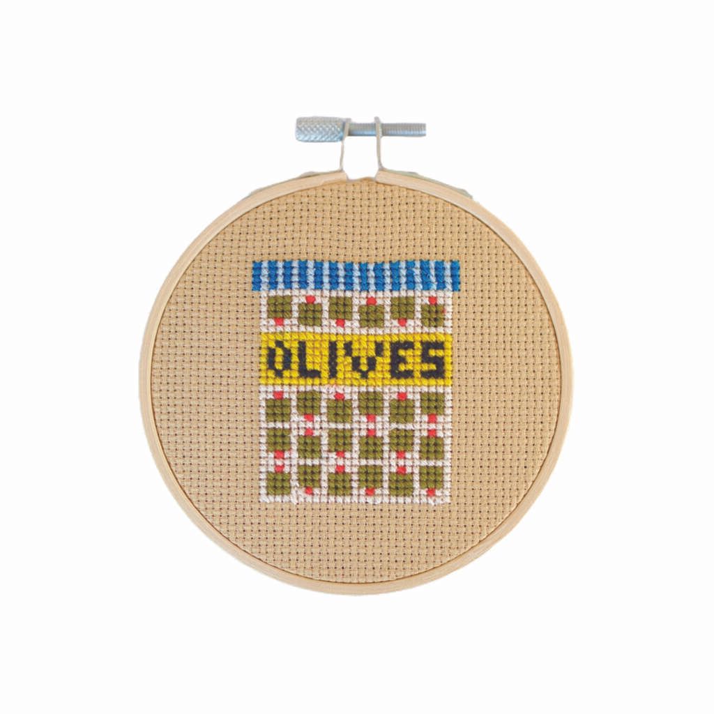 olives cross stitch