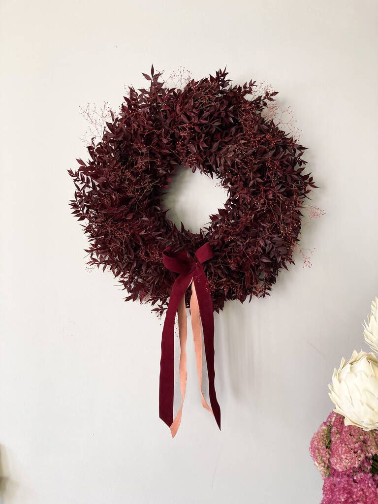  burgundy wreath