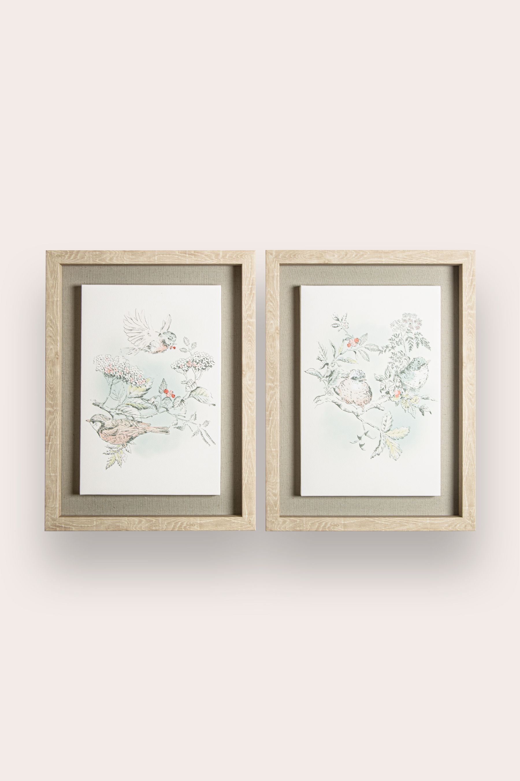 Elderwood set of 2 Floating Frame Canvases