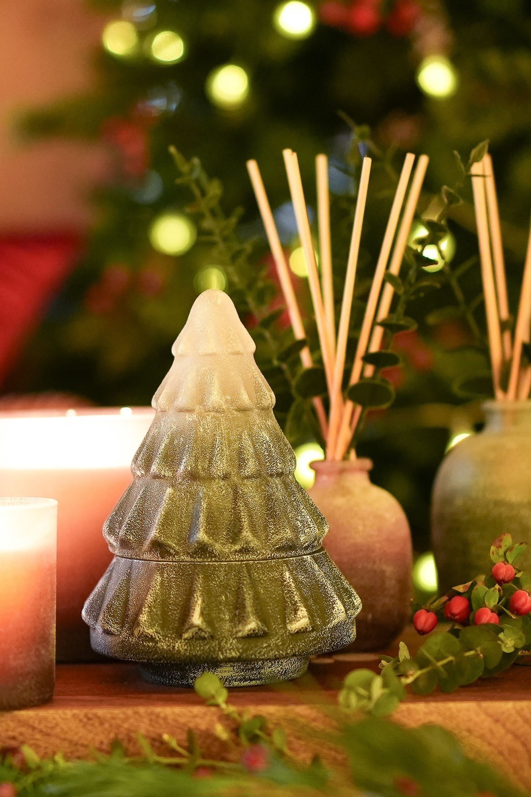 Mulled Spice Christmas Tree Candle