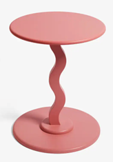 Wiggle side table in pink