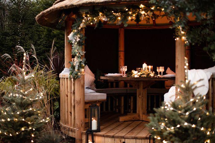 Embrace a Christmas outdoors in a Breeze House gazebo