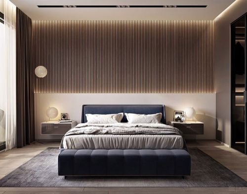 Wood wall panelling bedroom ideas