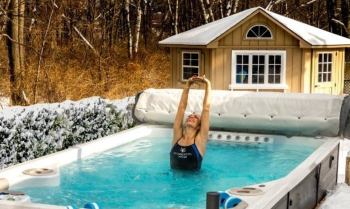 Winter days are the best days (when you have a swim spa!)