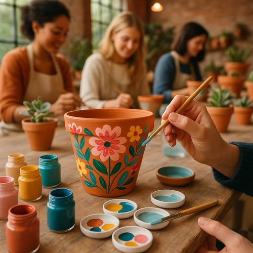 Plant Pot Painting By Create & Craft - 