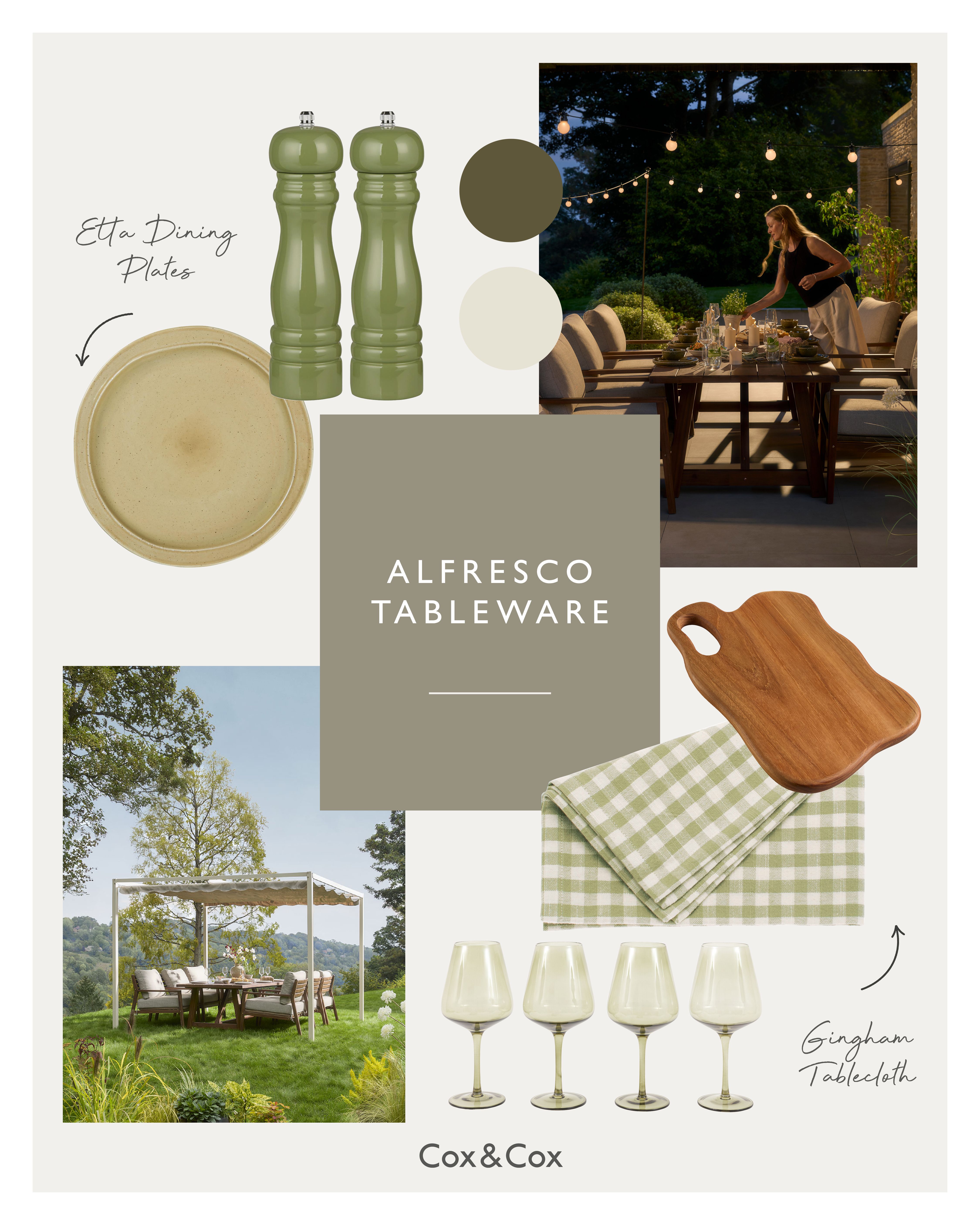 Alfresco Dining tablescaping 