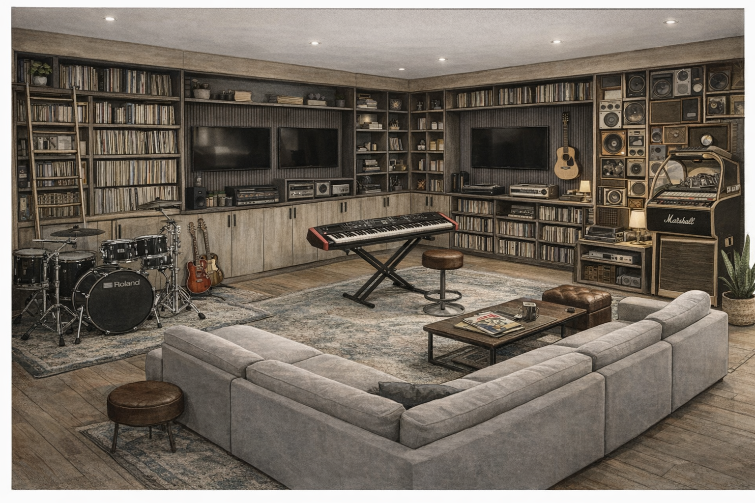 The music Room Sketch