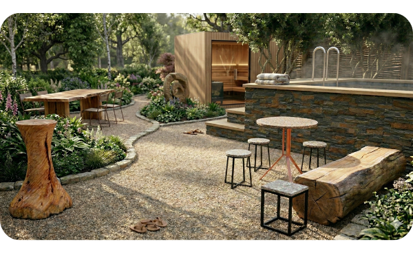 Mock up of Wild Wellness Retreat