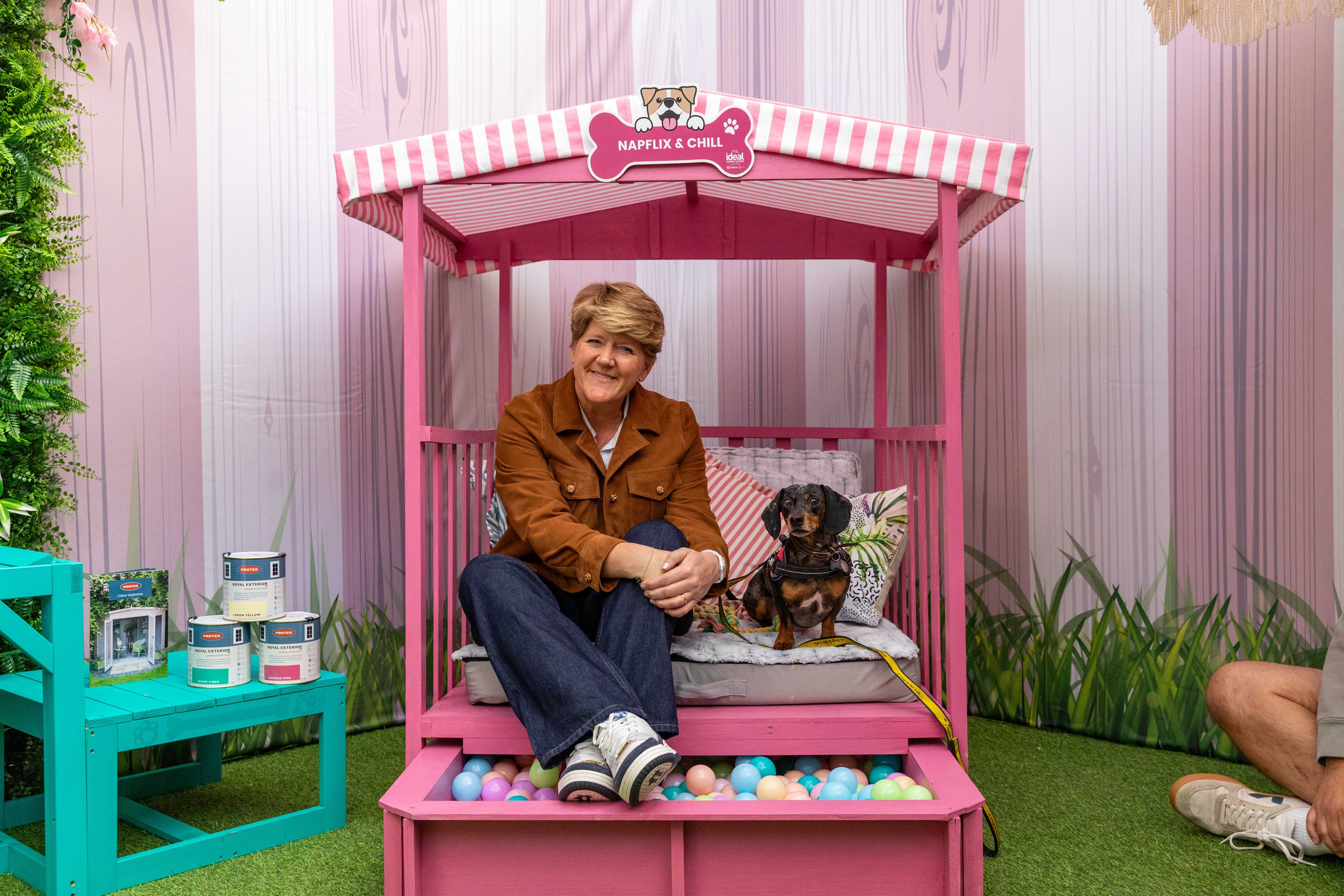 Clare Balding in Bark Yard