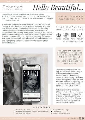 Cohorted Cult App