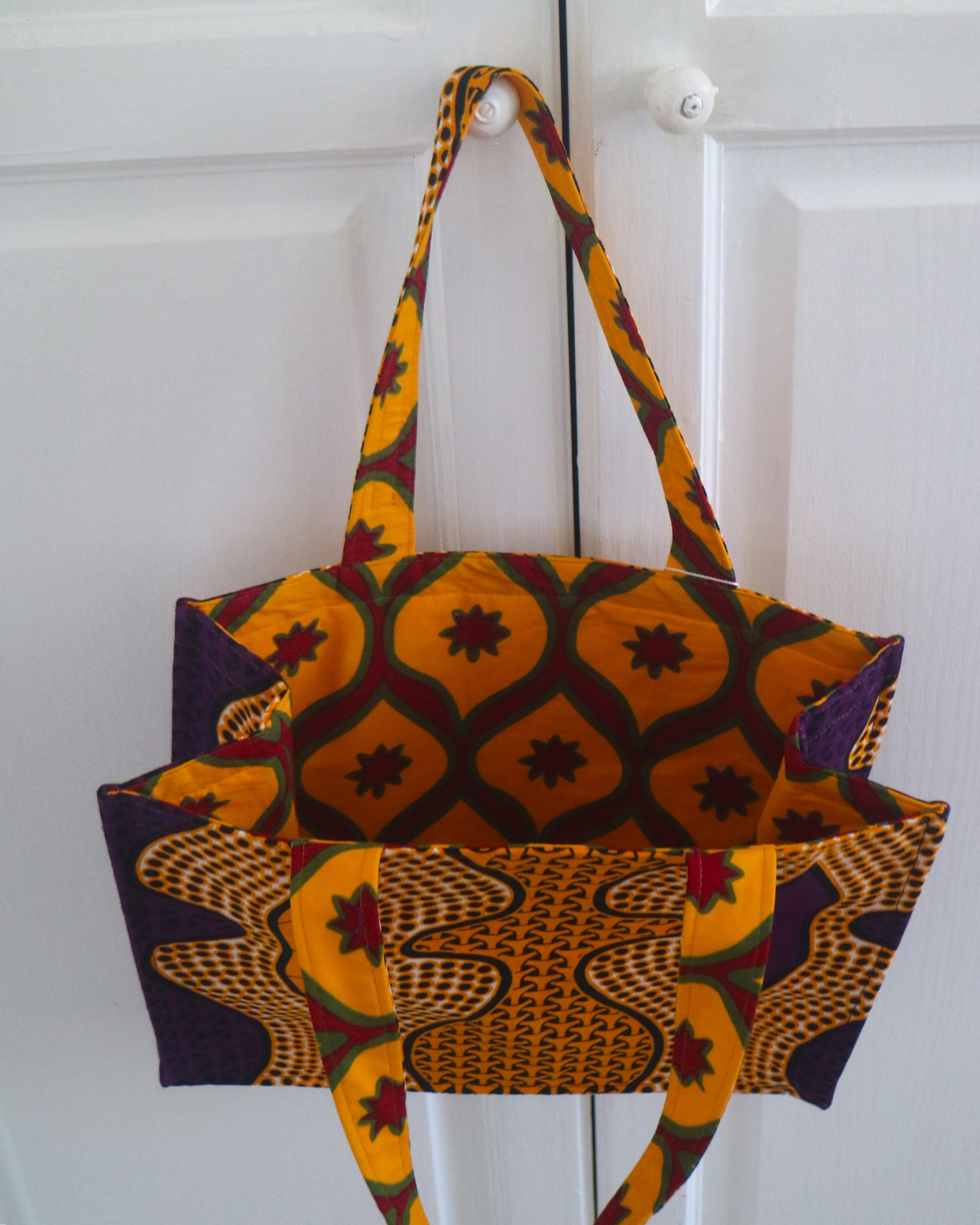 African Print Reversible Bags