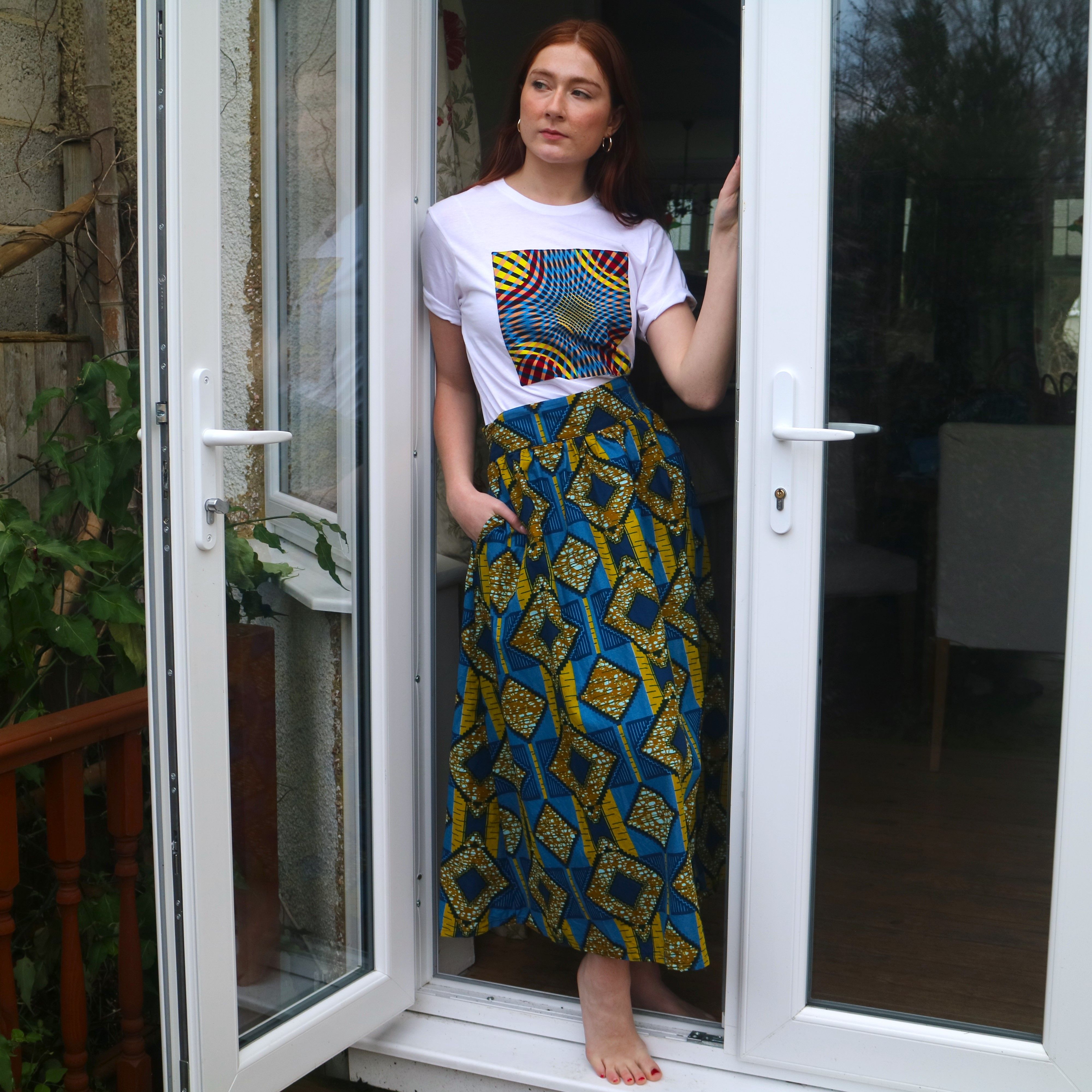 African Print Cotton Dresses & Skirts