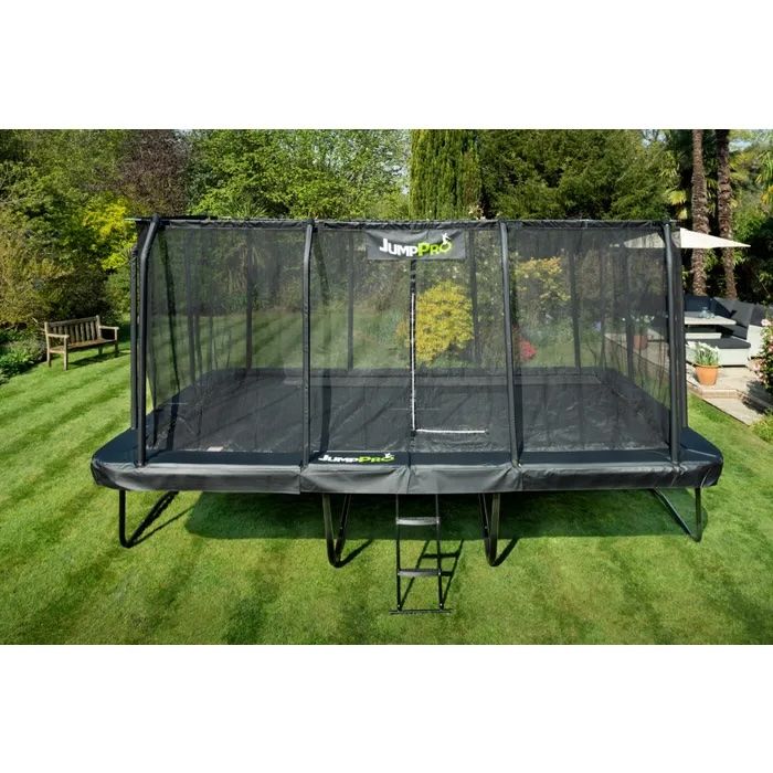 JumpPRO™ Xtra Giant Black Rectangular Trampoline - 23ft x 10ft