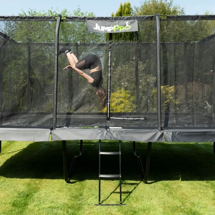 JumpPRO™ Xtra Giant Black Rectangular Trampoline - 23ft x 10ft