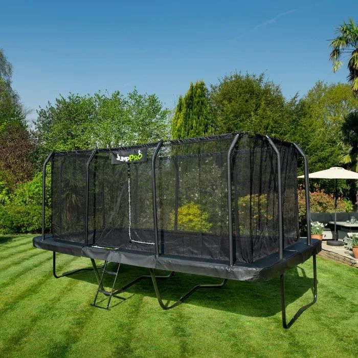 JumpPRO™ Xtra Giant Black Rectangular Trampoline - 23ft x 10ft