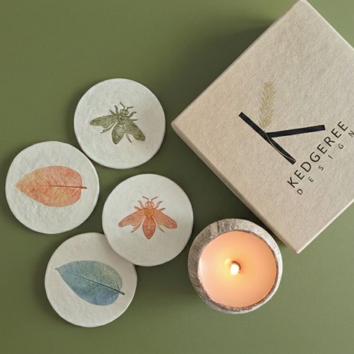 Hand Made Coasters/ Candle Lid