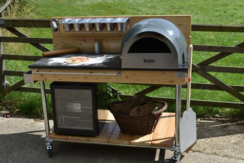 pizza oven mobile table for ooni products or other free standing ovens