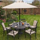 Marlborough 6 seater round patio set