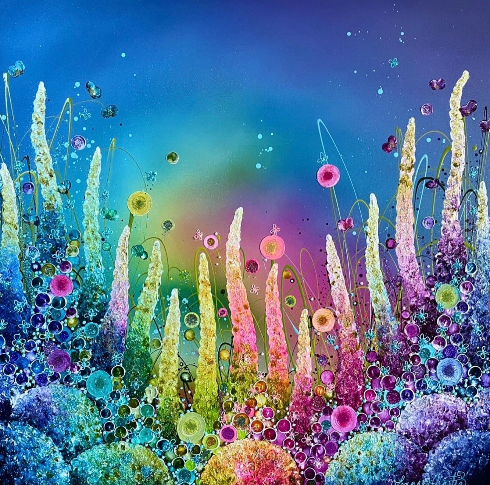 Oil Embellished Original Artwork
